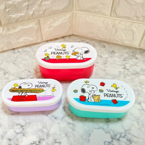 Snoopy Lunch Box Set - Picture 1 of 5